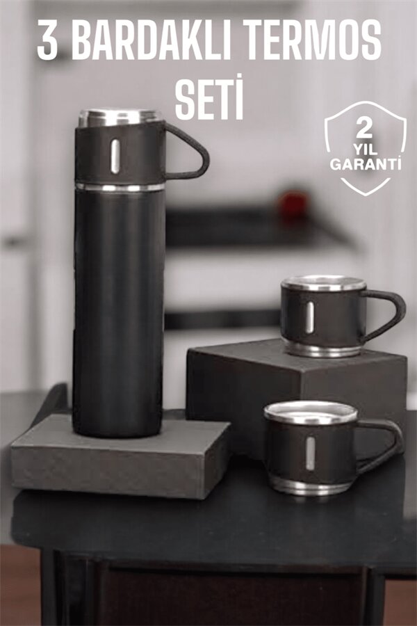 500 ml Kapasiteli Taşınabilir Basınçlı Termos Seti Günlük Kullanım için İdeal 2 500 ml Kapasiteli Taşınabilir Basınçlı Termos Seti Günlük Kullanım için İdeal - Görsel 2