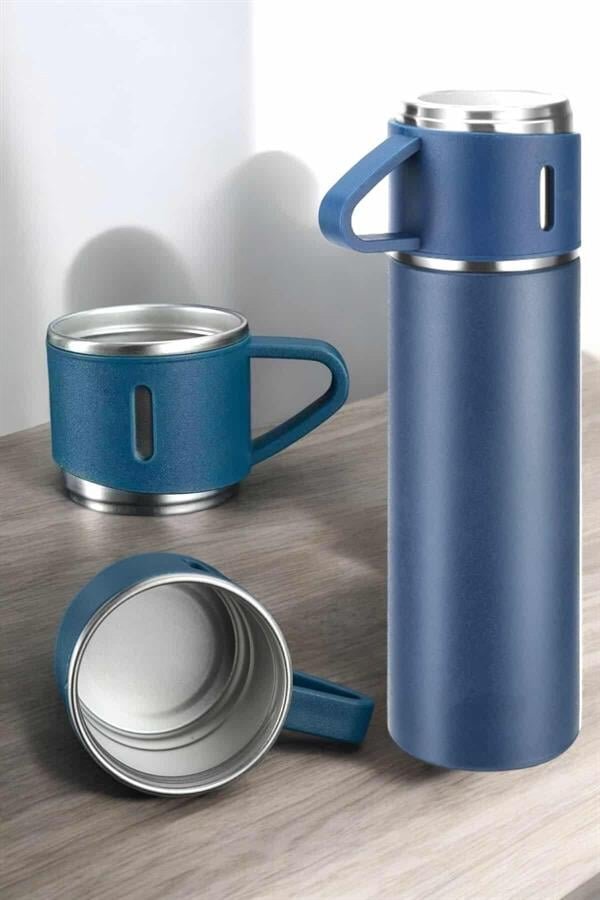 500 ml Kapasiteli Taşınabilir Basınçlı Termos Seti Günlük Kullanım için İdeal 1 500 ml Kapasiteli Taşınabilir Basınçlı Termos Seti Günlük Kullanım için İdeal