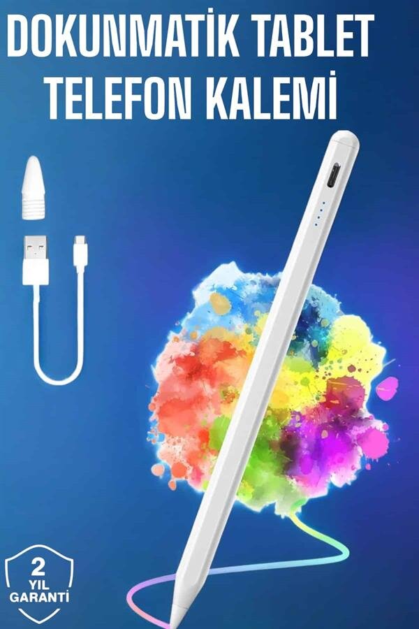 Tablet Kalemi iOS Android Windows Uyumlu Yedek Uçlu Universal Çizim Kalemi 2 Tablet Kalemi iOS Android Windows Uyumlu Yedek Uçlu Universal Çizim Kalemi - Görsel 2
