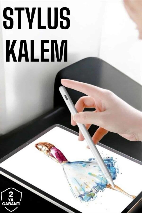 Tablet Kalemi Stylus Pen Dokunmatik Kalem Android Ve İOS Uyumlu Şarjlı 2 Tablet Kalemi Stylus Pen Dokunmatik Kalem Android Ve İOS Uyumlu Şarjlı - Görsel 2