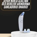 Siyah Nokta Temizleme Cihazı 4 Başlıklı Vakumlu Pilli Ölü Deri Arındırma