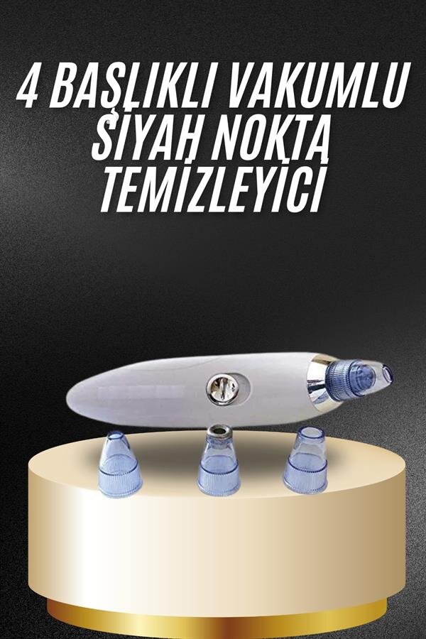 Yeni Nesil Vakumlu Pilli Siyah Nokta ve Yüz Temizleme Cihazı 4 Başlıklı 2 Yeni Nesil Vakumlu Pilli Siyah Nokta ve Yüz Temizleme Cihazı 4 Başlıklı - Görsel 2