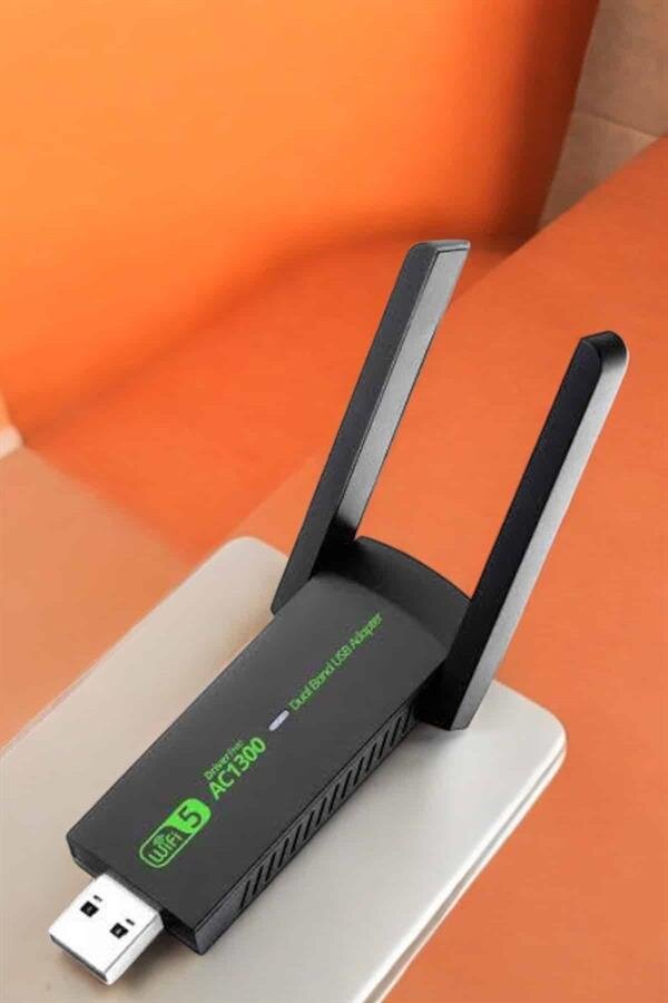 Wifi Adaptör Çift Bantlı Kablosuz Wifi Adaptörü 3 Wifi Adaptör Çift Bantlı Kablosuz Wifi Adaptörü - Görsel 3