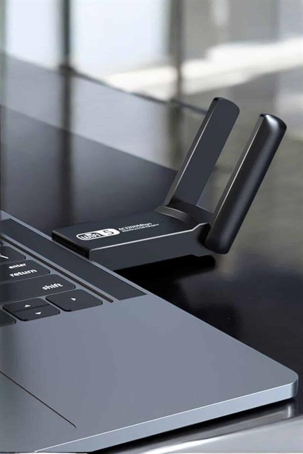 Wifi Adaptör Çift Bantlı Kablosuz Wifi Adaptörü 1 Wifi Adaptör Çift Bantlı Kablosuz Wifi Adaptörü