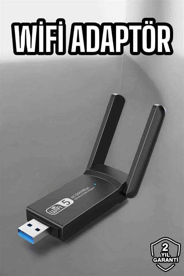 Wifi Alıcı Wifi Adaptörü USB Girişli 3.0 2 Wifi Alıcı Wifi Adaptörü USB Girişli 3.0 - Görsel 2