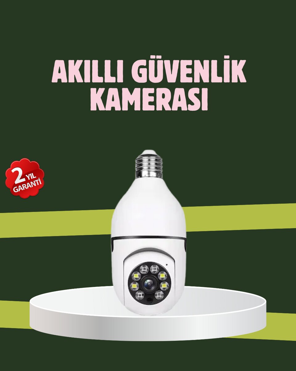 Yüksek Çözünürlüklü Kablosuz Akıllı Güvenlik Kamerası 1 Yüksek Çözünürlüklü Kablosuz Akıllı Güvenlik Kamerası
