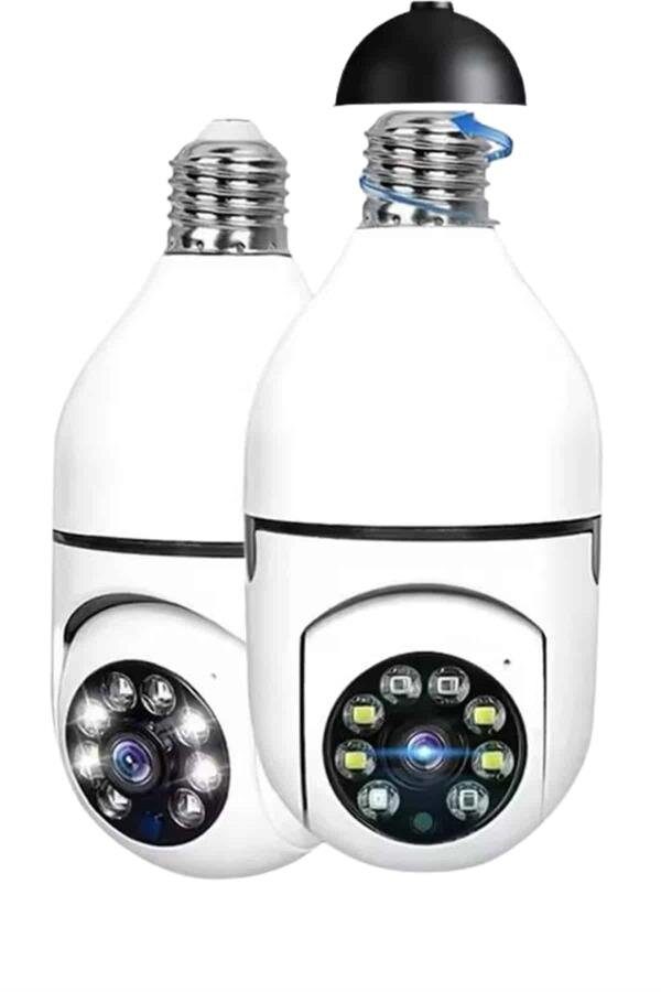 Ev Kamerası Wifi Kamerası Gece Görüşlü Akıllı Ampül Kamera 4 Ev Kamerası Wifi Kamerası Gece Görüşlü Akıllı Ampül Kamera - Görsel 4