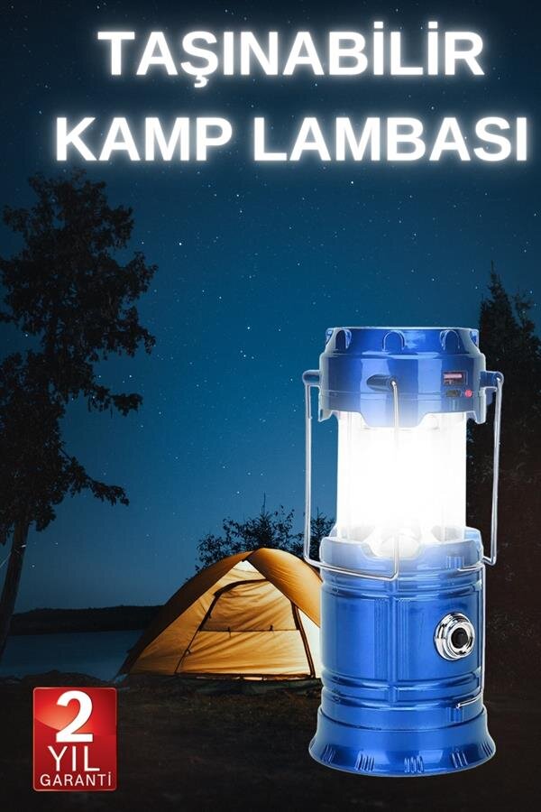 Büyük Boy Güneş Enerjili Kamp Feneri Işıldak Lamba USB Şarjlı 2 Büyük Boy Güneş Enerjili Kamp Feneri Işıldak Lamba USB Şarjlı - Görsel 2