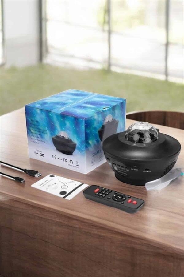 Projektör Yıldız Gece Lambası Disko Topu Bluetooth Bağlantılı Taşınabilir Şarjlı 3 Projektör Yıldız Gece Lambası Disko Topu Bluetooth Bağlantılı Taşınabilir Şarjlı - Görsel 3