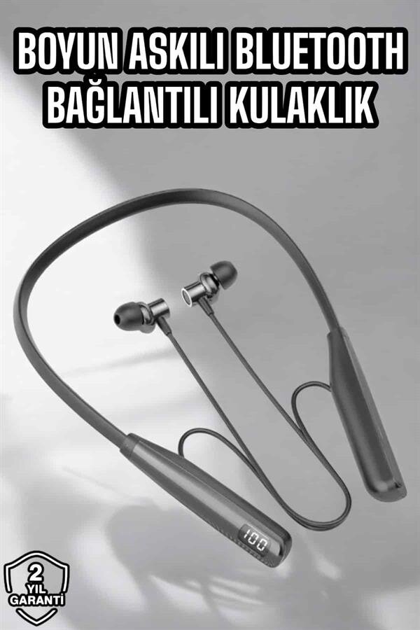 Boyun Bantlı Bluetooth Kulaklık Yüksek Ses Kaliteli 100 Saat Kulaklık 2 Boyun Bantlı Bluetooth Kulaklık Yüksek Ses Kaliteli 100 Saat Kulaklık - Görsel 2