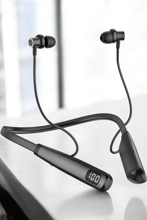 Boyun Bantlı Bluetooth Kulaklık Yüksek Ses Kaliteli 100 Saat Kulaklık 3 Boyun Bantlı Bluetooth Kulaklık Yüksek Ses Kaliteli 100 Saat Kulaklık - Görsel 3