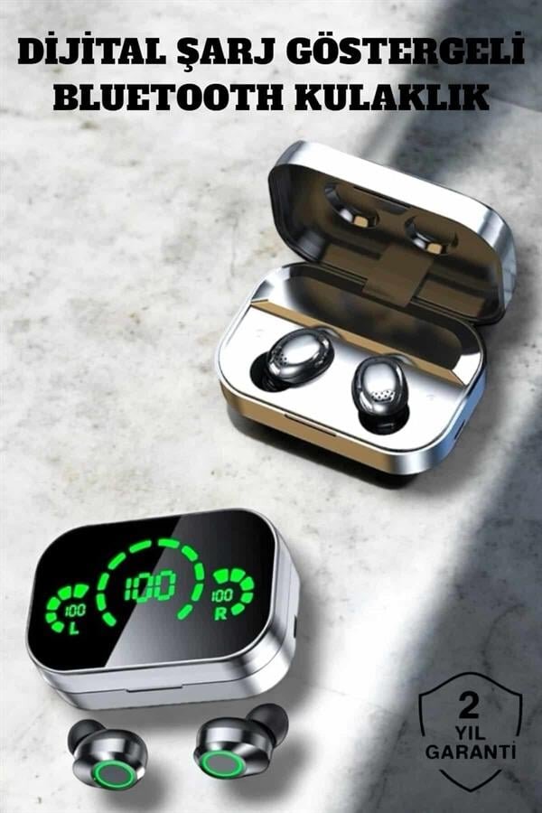 Bluetooth Kulaklık Çift Telefon Desteği ve Suya Dayanıklı Powerbankli 2 Bluetooth Kulaklık Çift Telefon Desteği ve Suya Dayanıklı Powerbankli - Görsel 2