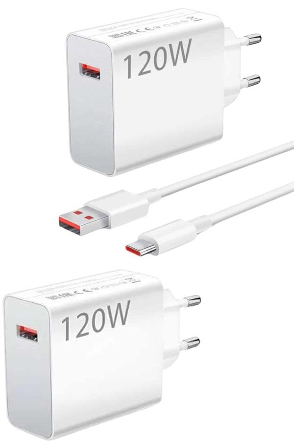 120 Watt Turbo Hızlı Şarj Aleti Seti Hızlı Şarj Adaptörü Beyaz 3 120 Watt Turbo Hızlı Şarj Aleti Seti Hızlı Şarj Adaptörü Beyaz - Görsel 3
