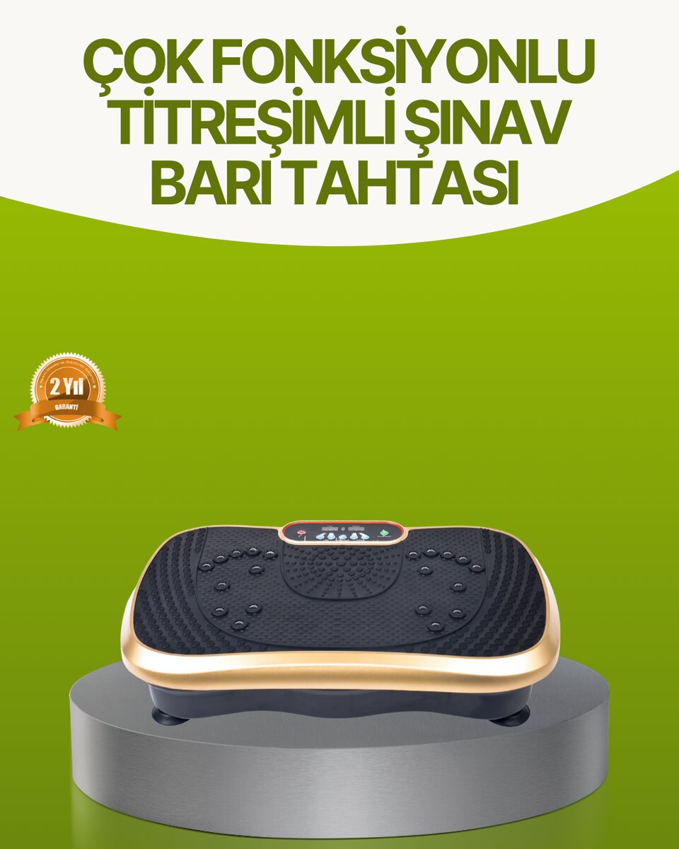 Titreşimli Egzersiz Platformu Evde Fitness ve Kas Güçlendirme 1 Titreşimli Egzersiz Platformu Evde Fitness ve Kas Güçlendirme