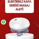 Su Geçirmez Elektrikli Kafa Masaj Cihazı IPX7
