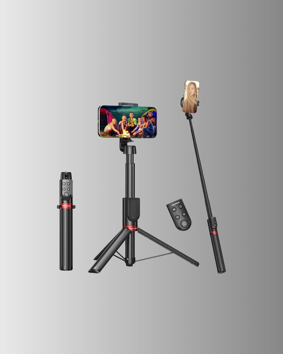 Ayarlanabilir Telefon Tripodu Selfie Stick Çok Açılı Çekim 2 Ayarlanabilir Telefon Tripodu Selfie Stick Çok Açılı Çekim - Görsel 2