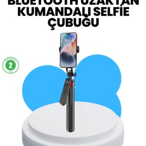 Taşınabilir Tripod ve Selfie Çubuğu Vlog ve Video Çekimi