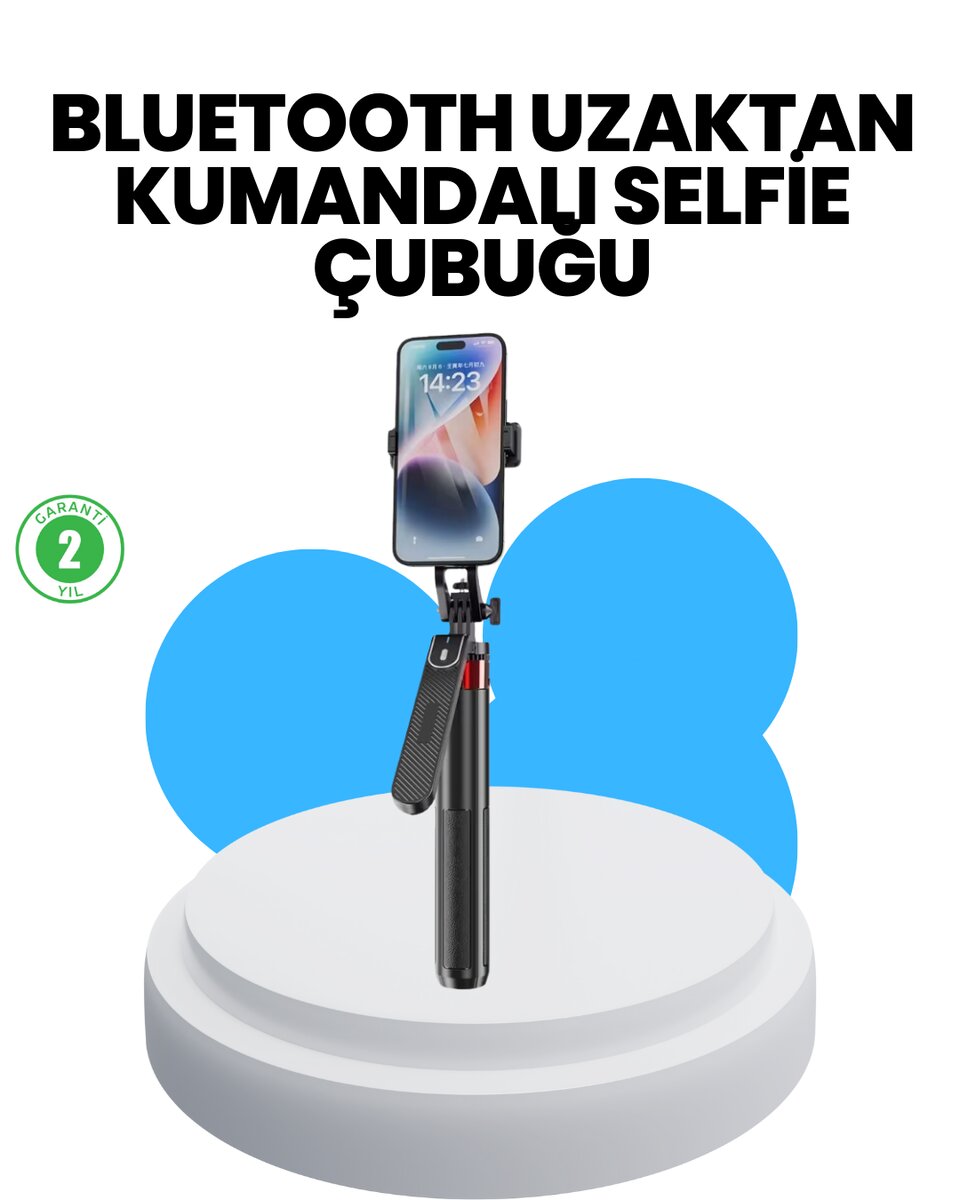 Taşınabilir Tripod ve Selfie Çubuğu Vlog ve Video Çekimi 1 Taşınabilir Tripod ve Selfie Çubuğu Vlog ve Video Çekimi