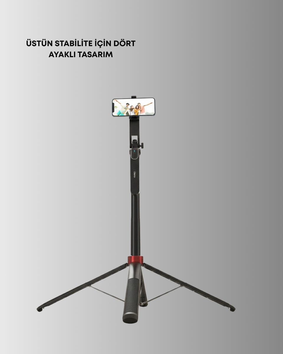 Taşınabilir Tripod ve Selfie Çubuğu Vlog ve Video Çekimi 4 Taşınabilir Tripod ve Selfie Çubuğu Vlog ve Video Çekimi - Görsel 4