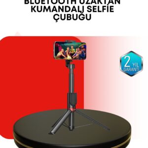 Haydiburaya 86 Dikey ve Yatay Çekim Destekli Selfie Stick Tripod