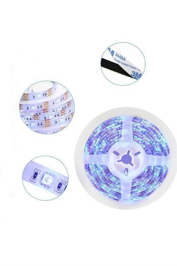 RGB Şerit Led 10 Metre Led Işık Kumanda ile Kontrol RGB 4 RGB Şerit Led 10 Metre Led Işık Kumanda ile Kontrol RGB - Görsel 4