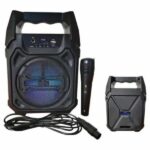 Karaoke Mikrofonlu Fm Radyolu Bluetooth Hoparlör Yüksek Ses Kaliteli