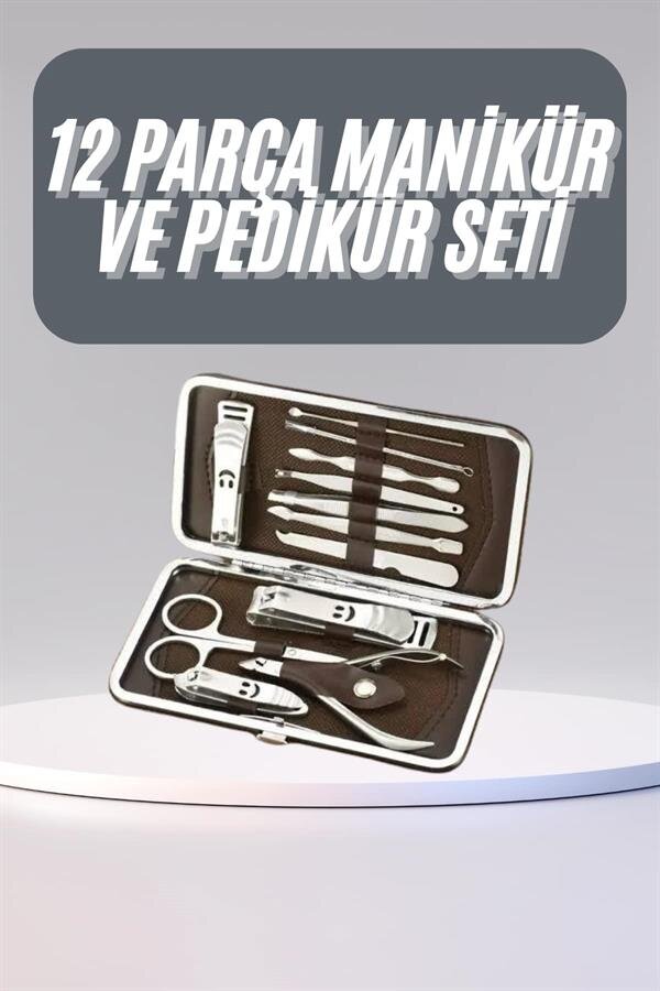 12 Parça Manikür Pedikür Seti Tırnak Bakımı Nasır Temizleme El Ayak Bakımı 2 12 Parça Manikür Pedikür Seti Tırnak Bakımı Nasır Temizleme El Ayak Bakımı - Görsel 2
