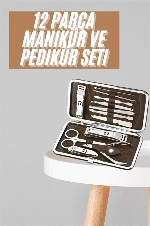 Tırnak Bakım Seti Tırnak Düzeltme Batık 12 Parça Çanta Tipi Manikür Pedikür 2 Tırnak Bakım Seti Tırnak Düzeltme Batık 12 Parça Çanta Tipi Manikür Pedikür - Görsel 2