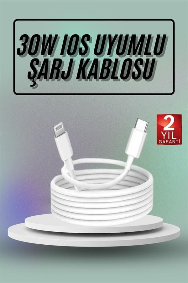 İOS Uyumlu 8 X Xs Xr 11 12 13 14/Pro Max Mini Plus Şarj Kablosu 2 İOS Uyumlu 8 X Xs Xr 11 12 13 14/Pro Max Mini Plus Şarj Kablosu - Görsel 2