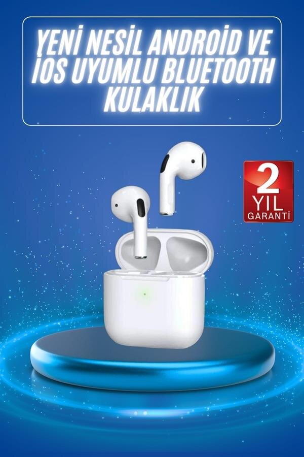 4.Nesil Bluetooth Kulaklık Yüksek Ses Kaliteli Dokunmatik Kontrol Özellikli 2 4.Nesil Bluetooth Kulaklık Yüksek Ses Kaliteli Dokunmatik Kontrol Özellikli - Görsel 2