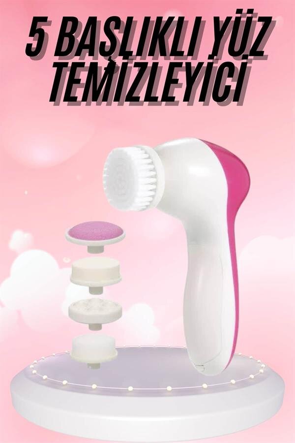 5 Başlıklı Titreşimli Cilt Temizleme Seti Canlandırıcı ve Onarıcı 2 5 Başlıklı Titreşimli Cilt Temizleme Seti Canlandırıcı ve Onarıcı - Görsel 2