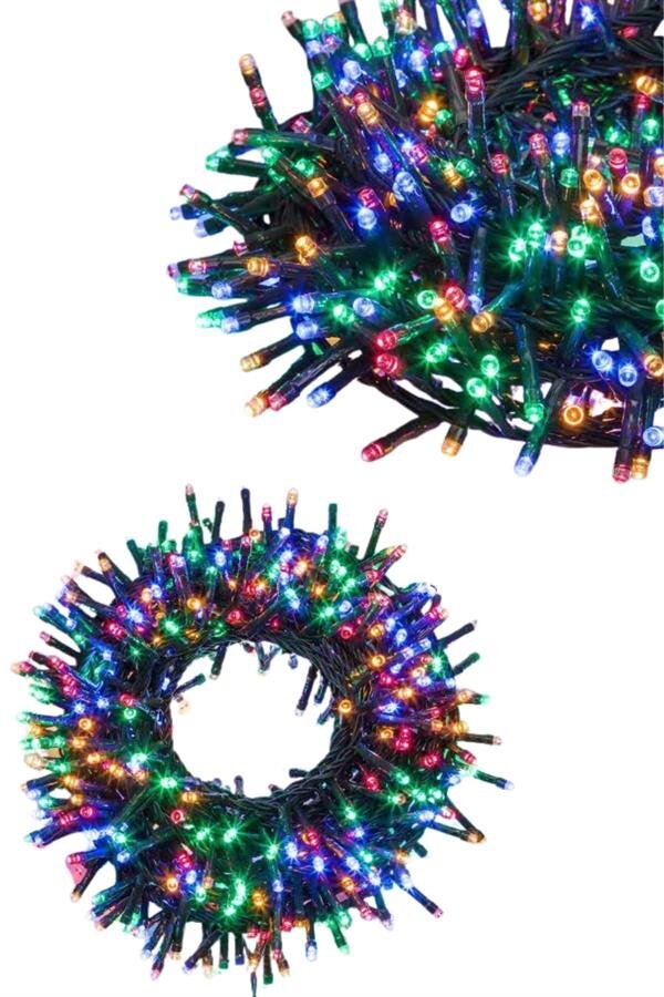 Ledli Fişli Led Dekor Lambası 5M RGB Yılbaşı Ağacı Işığı 1 Ledli Fişli Led Dekor Lambası 5M RGB Yılbaşı Ağacı Işığı