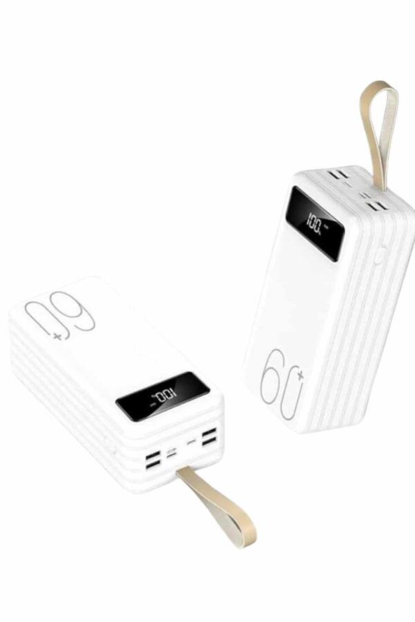 Powerbank 60.000 Mah Taşınabilir Şarj Hızlı El Fenerli Dijital Göstergeli 1 Powerbank 60.000 Mah Taşınabilir Şarj Hızlı El Fenerli Dijital Göstergeli