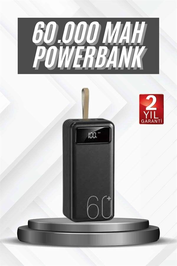 Hızlı Şarj 4 Çıkışlı Powerbank 60.000 Mah Taşınabilir Dijital Göstergeli 2 Hızlı Şarj 4 Çıkışlı Powerbank 60.000 Mah Taşınabilir Dijital Göstergeli - Görsel 2