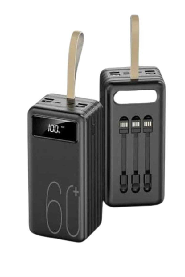 Hızlı Şarj 4 Çıkışlı Powerbank 60.000 Mah Taşınabilir Dijital Göstergeli 1 Hızlı Şarj 4 Çıkışlı Powerbank 60.000 Mah Taşınabilir Dijital Göstergeli