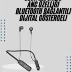 Bluetooth Kulaklık Kablolu Android ve İOS Uyumlu ANC Özellikli