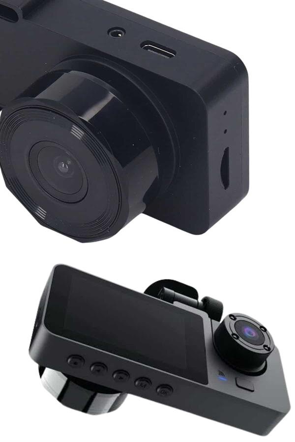 Araç İçi Dikiz Kamerası Sürüş Kaydedici 3 Lensli DVR Kamera 3 Araç İçi Dikiz Kamerası Sürüş Kaydedici 3 Lensli DVR Kamera - Görsel 3