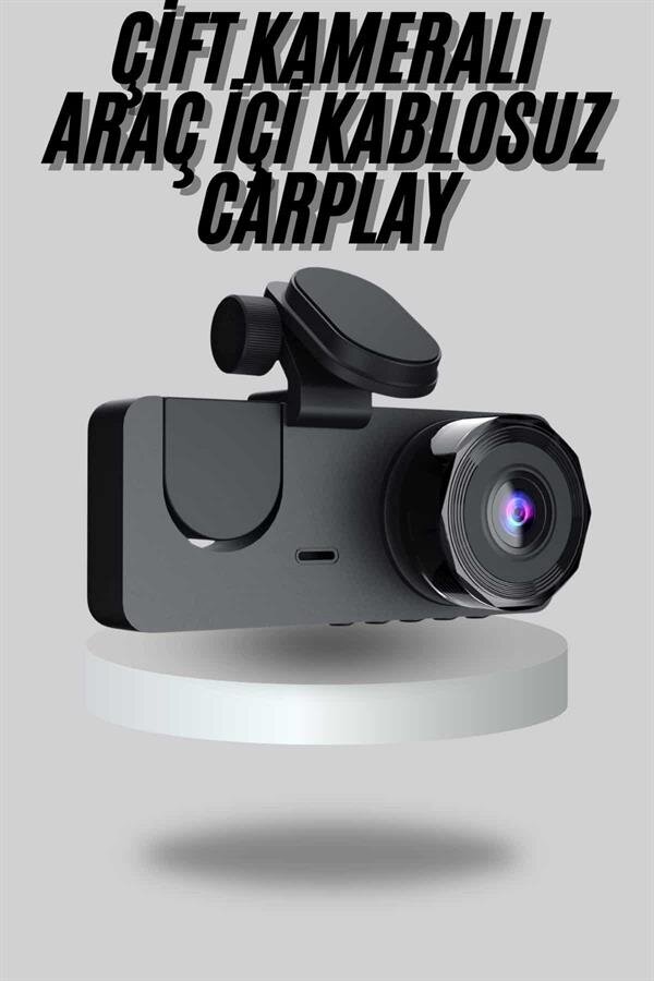 Araç İçi Dikiz Kamerası Sürüş Kaydedici 3 Lensli DVR Kamera 2 Araç İçi Dikiz Kamerası Sürüş Kaydedici 3 Lensli DVR Kamera - Görsel 2