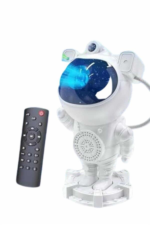 Gece Lambası Astronot Bluetooth Hoparlörlü Galaksi Işık Projektörü 1 Gece Lambası Astronot Bluetooth Hoparlörlü Galaksi Işık Projektörü