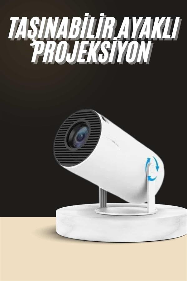 Ayaklı Projeksiyon Taşınabilir Mini Projektör Sinema Projektörü Android 2 Ayaklı Projeksiyon Taşınabilir Mini Projektör Sinema Projektörü Android - Görsel 2