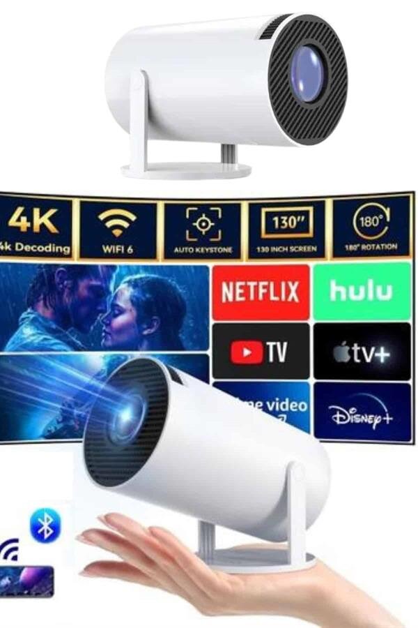 Taşınabilir Projeksiyon Ayaklı Projektör Android Uyumlu HDMI Girişli 1 Taşınabilir Projeksiyon Ayaklı Projektör Android Uyumlu HDMI Girişli