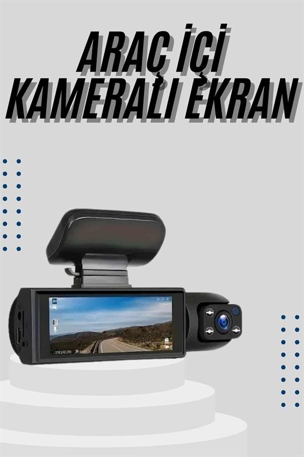 Çift Kameralı Araç Kamerası Ön ve Arka Kameralı 2 Çift Kameralı Araç Kamerası Ön ve Arka Kameralı - Görsel 2