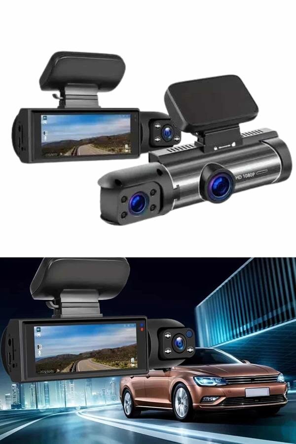 Araç İçi Full Hd Kamera Ön ve Arka Kameralı Ekranlı Araç Kamerası 1 Araç İçi Full Hd Kamera Ön ve Arka Kameralı Ekranlı Araç Kamerası