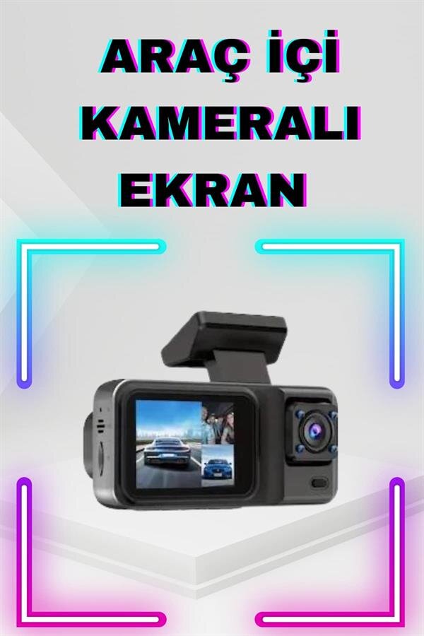 2 İnç Araç İçi Kameralı Ekran 1080P Full HD Kaliteli Hafıza Kart Destekli 2 2 İnç Araç İçi Kameralı Ekran 1080P Full HD Kaliteli Hafıza Kart Destekli - Görsel 2