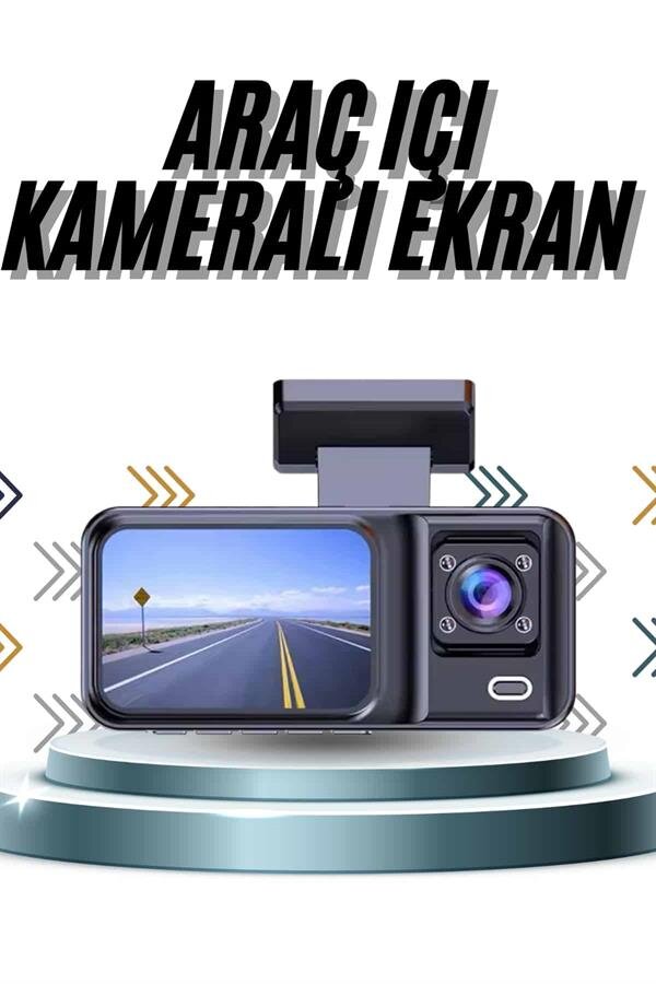 DVR Araç İçi Kamera Ön ve İç Kamera 2 İnç Ekranlı Çift Kamera 2 DVR Araç İçi Kamera Ön ve İç Kamera 2 İnç Ekranlı Çift Kamera - Görsel 2