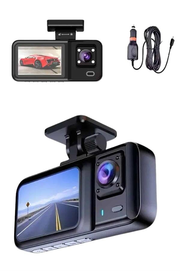 1080p Sürüş Kaydedici 2 İnç Araç Araba Ön İç Arka DVR IPS Ekran 3 1080p Sürüş Kaydedici 2 İnç Araç Araba Ön İç Arka DVR IPS Ekran - Görsel 3