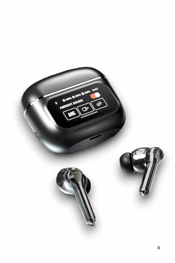 Yeni Nesil ANC Özellikli Çağrı Cevaplayan Dokunmatik Ekranlı Bluetooth Kulaklık Siyah 3 Yeni Nesil ANC Özellikli Çağrı Cevaplayan Dokunmatik Ekranlı Bluetooth Kulaklık Siyah - Görsel 3