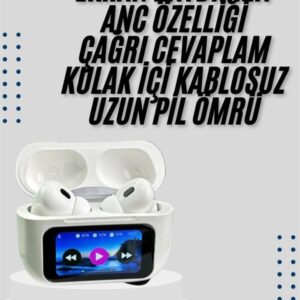 Haydiburaya 11 Dokunmatik Ekranlı Air Pro 2 ANC Kulaklık Kablosuz Çok Fonksiyonlu