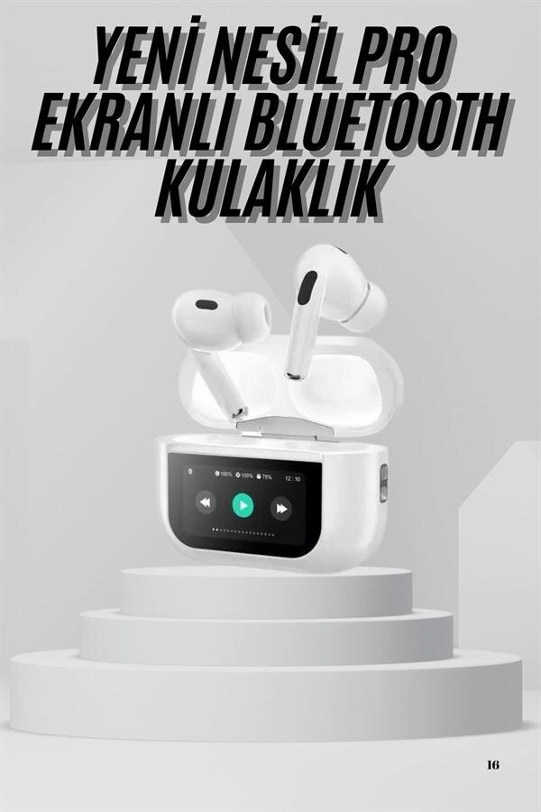 Dokunmatik Ekranlı Air Pro 2 ANC Kulaklık Kablosuz Çok Fonksiyonlu 2 Dokunmatik Ekranlı Air Pro 2 ANC Kulaklık Kablosuz Çok Fonksiyonlu - Görsel 2