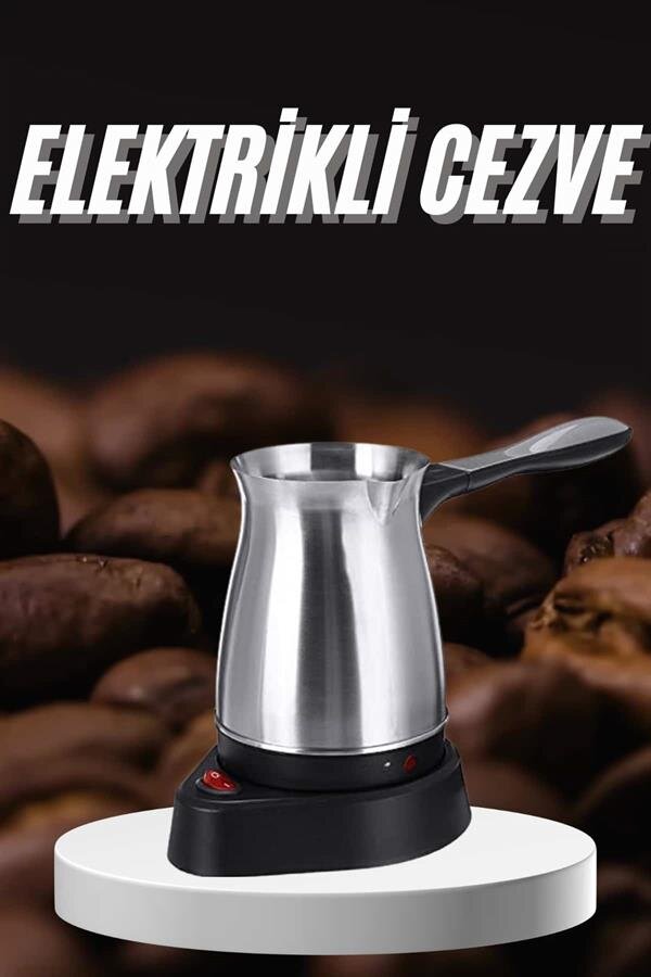 Paslanmaz Çelik Türk Kahvesi Makinesi 6 Fincan Kpasiteli Elektrikli Cezve 2 Paslanmaz Çelik Türk Kahvesi Makinesi 6 Fincan Kpasiteli Elektrikli Cezve - Görsel 2
